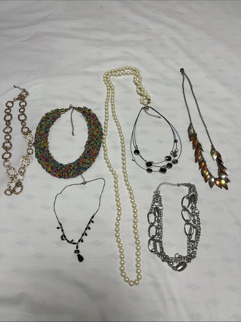 Mixed lot of costume jewelry. $25 each or all seven for $75